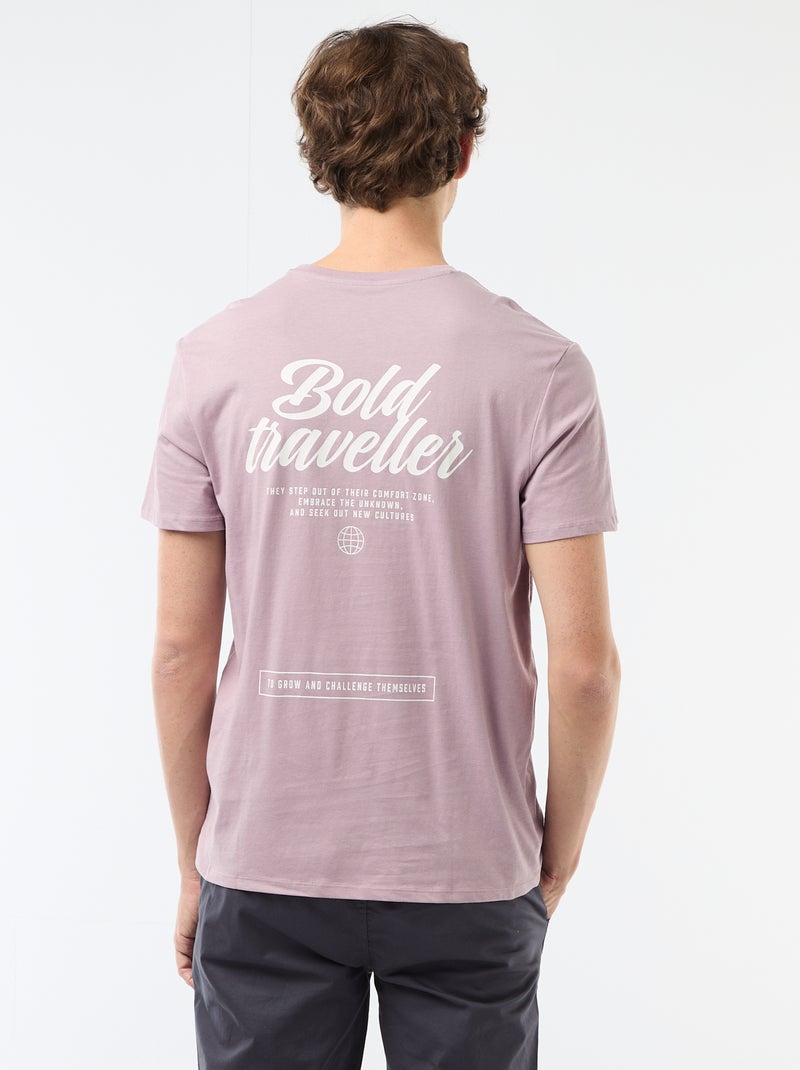 Camiseta estampada con diseño original Purpura - Kiabi