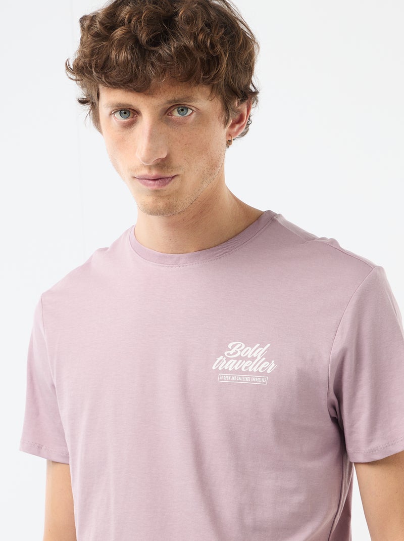 Camiseta estampada con diseño original Purpura - Kiabi