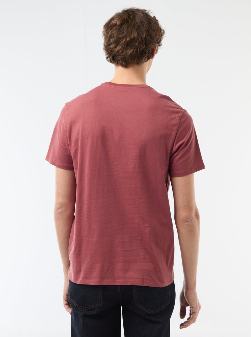 Camiseta estampada con diseño original Rojo - Kiabi