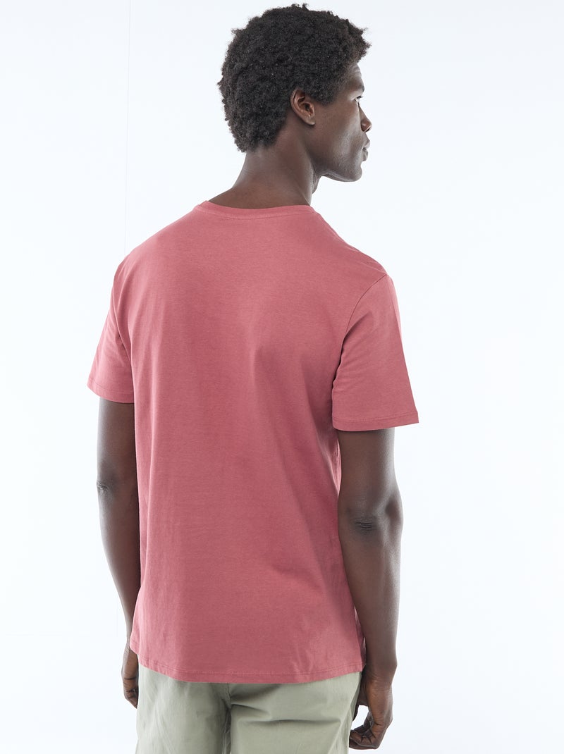 Camiseta estampada con diseño original Rojo - Kiabi