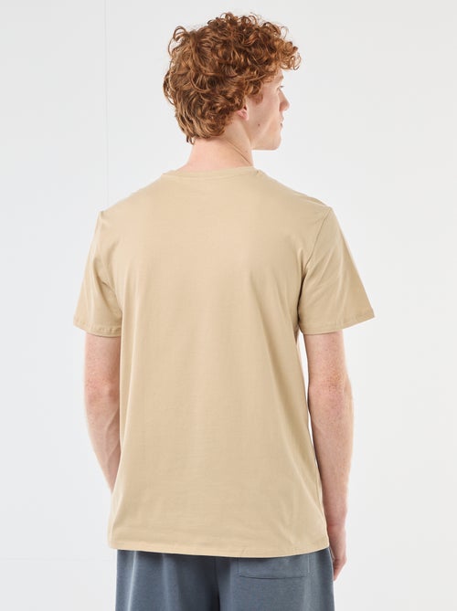 Camiseta estampada con diseño posicionado en algodón liso - Kiabi