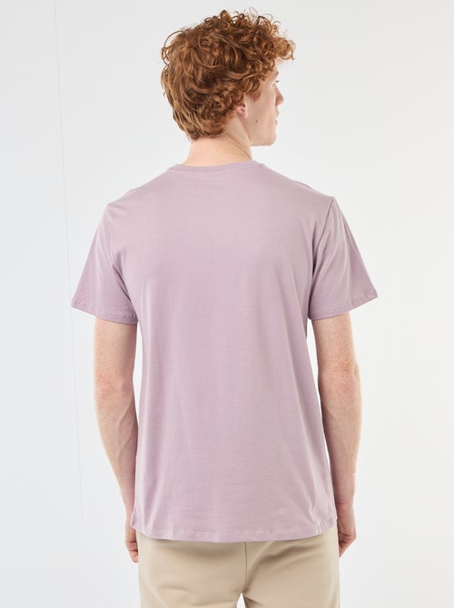 Camiseta estampada con diseño posicionado en algodón liso - Kiabi