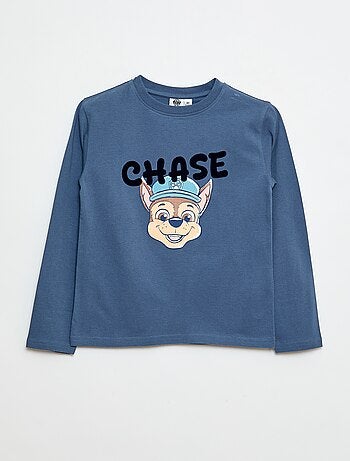 Camiseta estampada con diseño suave 'Patrulla Canina' en algodón