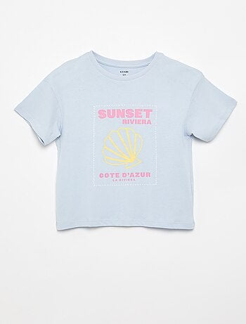 Camiseta estampada con fantasía