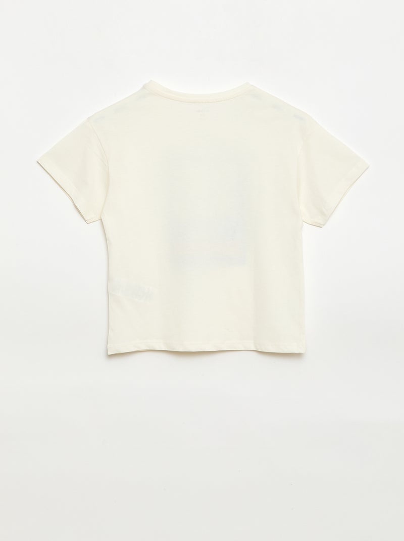 Camiseta estampada con fantasía Blanco - Kiabi