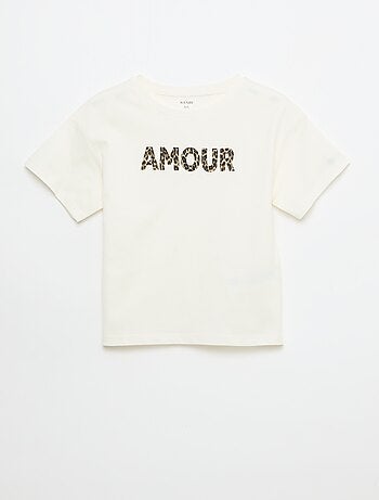 Camiseta estampada con fantasía