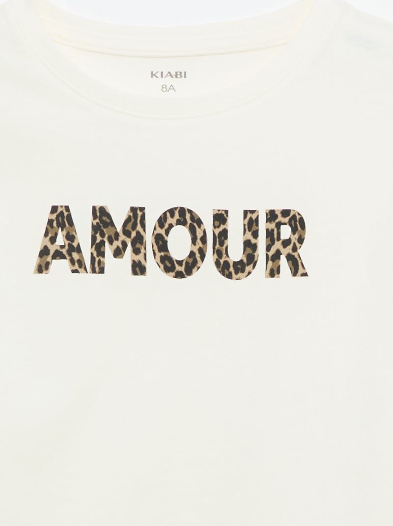 Camiseta estampada con fantasía Blanco - Kiabi