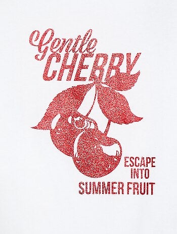 Camiseta estampada con fantasía