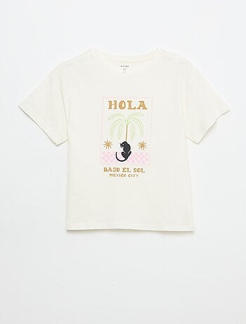 Camiseta estampada con fantasía
