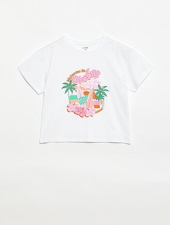 Camiseta estampada con fantasía