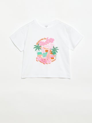 Camiseta estampada con fantasía