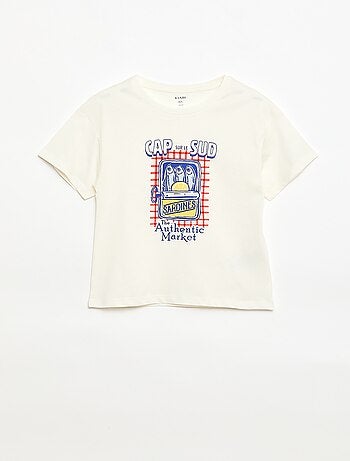 Camiseta estampada con fantasía