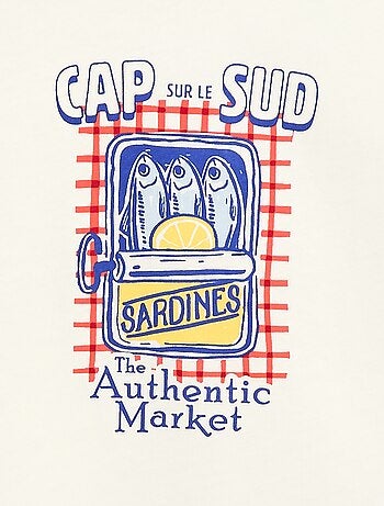 Camiseta estampada con fantasía