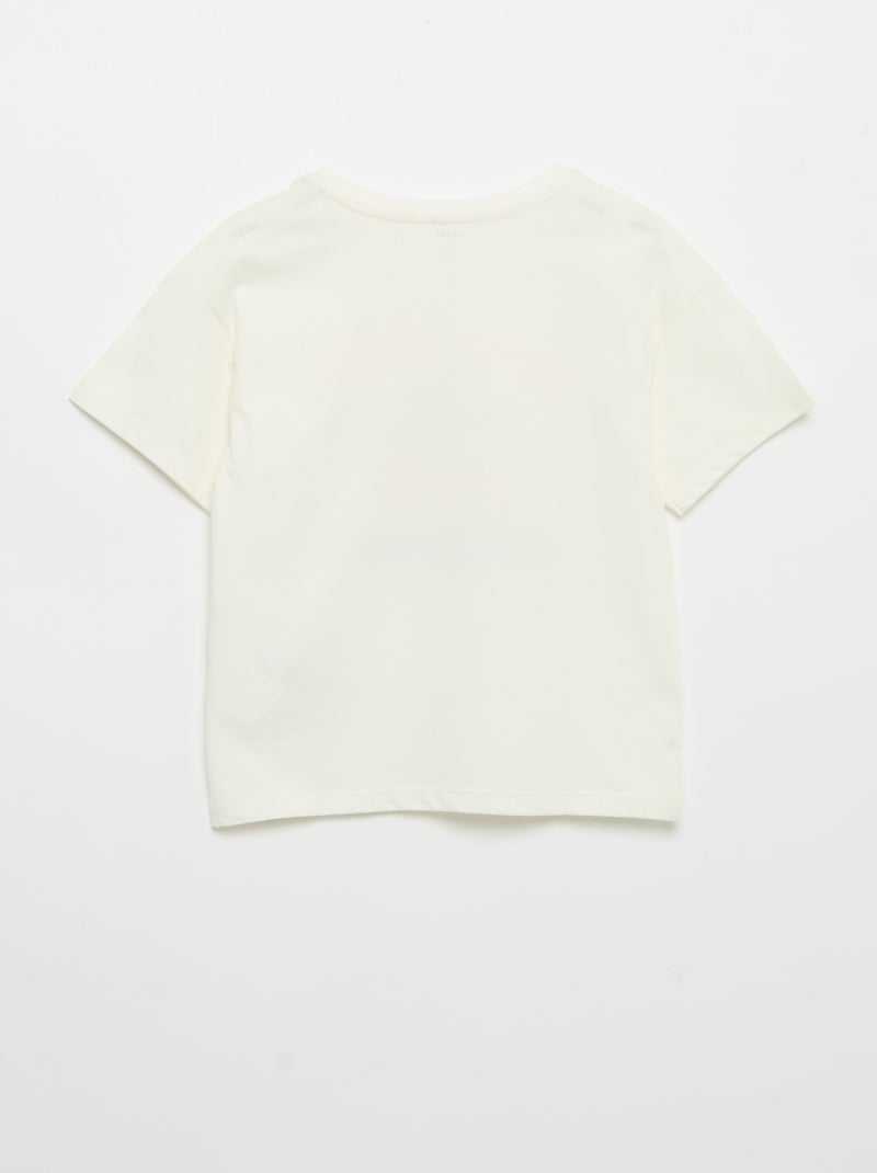 Camiseta estampada con fantasía Blanco - Kiabi