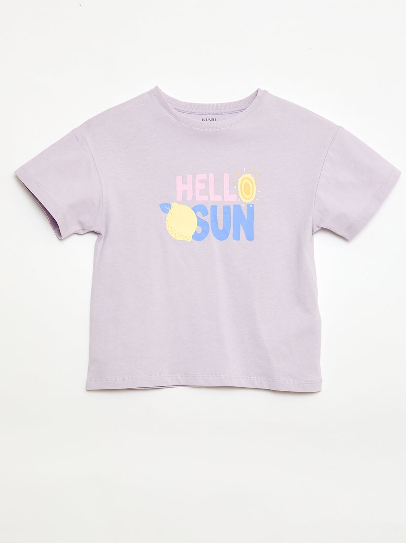 Camiseta estampada con fantasía Purpura - Kiabi
