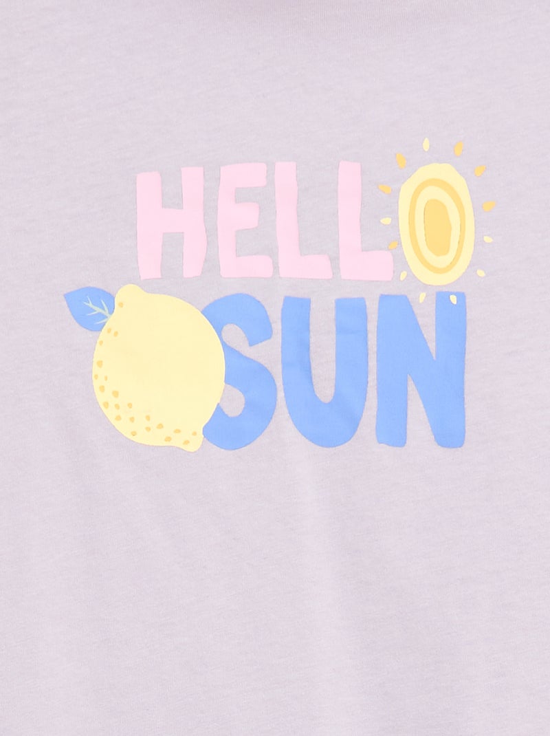 Camiseta estampada con fantasía Purpura - Kiabi