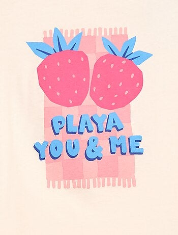 Camiseta estampada con fantasía