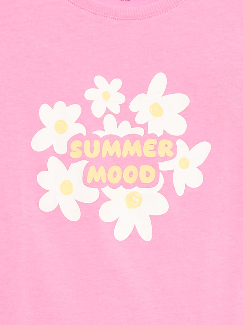 Camiseta estampada con fantasía Rosa - Kiabi