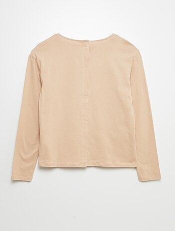 Camiseta estampada con mensaje - Fácil de Poner