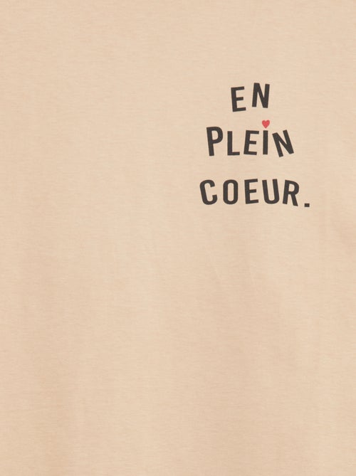 Camiseta estampada con mensaje - So Easy - Kiabi