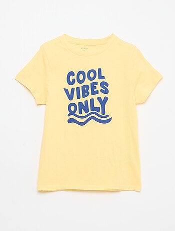 Camiseta estampada con mensaje