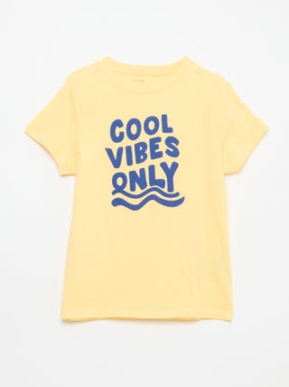 Camiseta estampada con mensaje