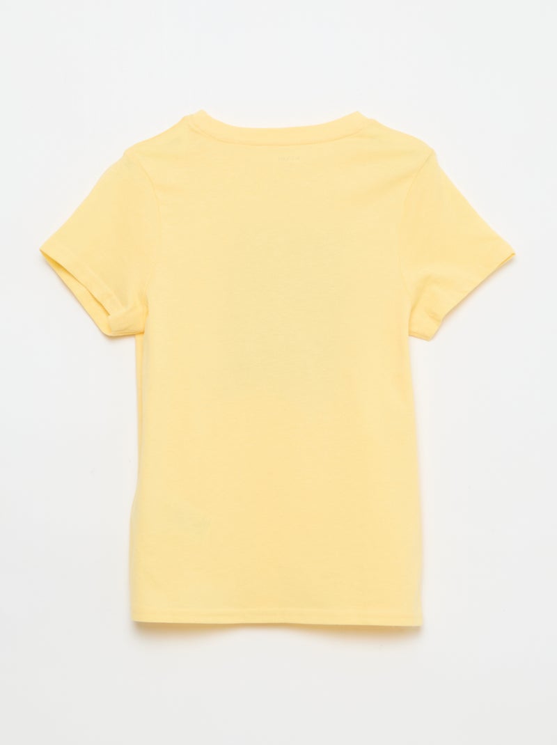 Camiseta estampada con mensaje Amarillo - Kiabi