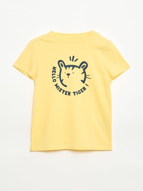 Camiseta estampada con mensaje - Kiabi