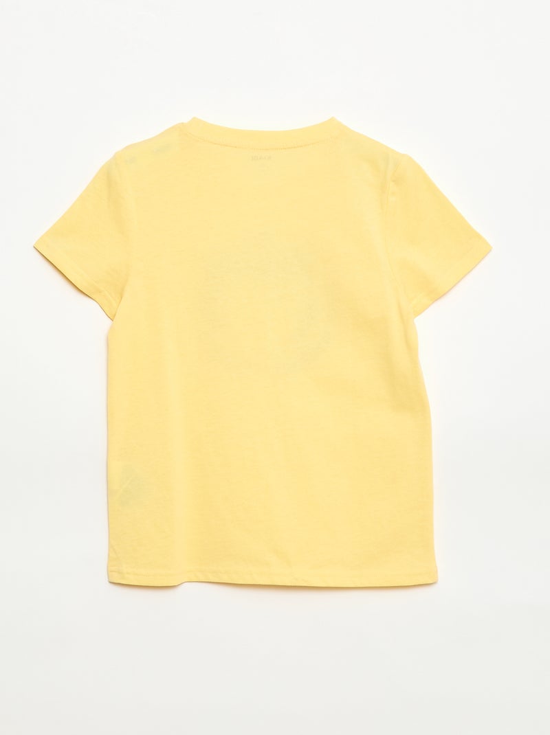 Camiseta estampada con mensaje Amarillo - Kiabi