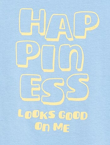 Camiseta estampada con mensaje