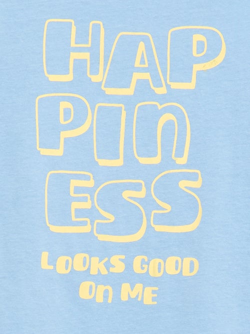 Camiseta estampada con mensaje - Kiabi