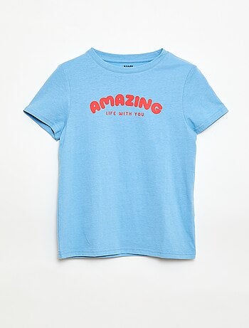 Camiseta estampada con mensaje