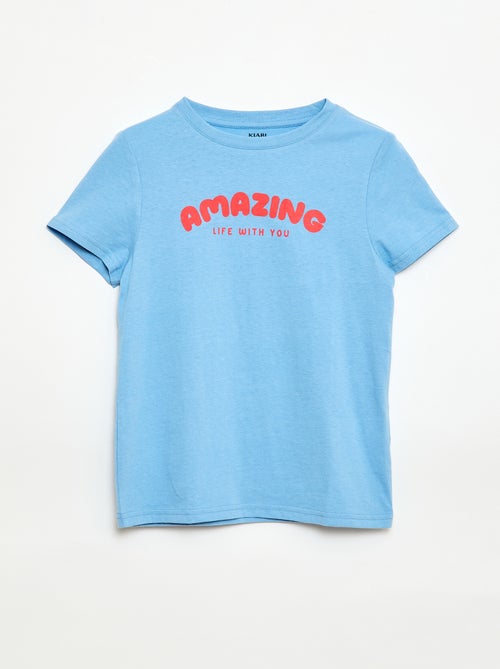 Camiseta estampada con mensaje - Kiabi