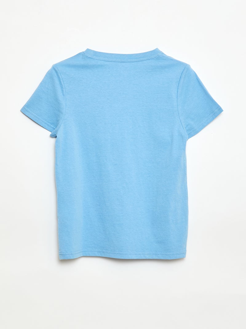 Camiseta estampada con mensaje Azul - Kiabi