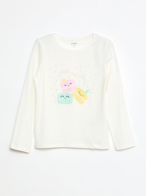 Camiseta estampada con mensaje - Kiabi