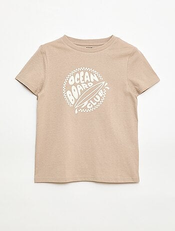 Camiseta estampada con mensaje