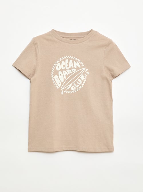 Camiseta estampada con mensaje - Kiabi