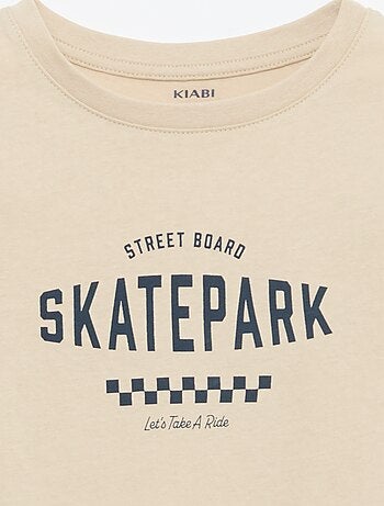 Camiseta estampada con mensaje