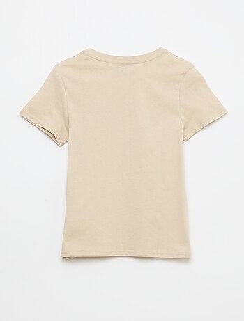 Camiseta estampada con mensaje