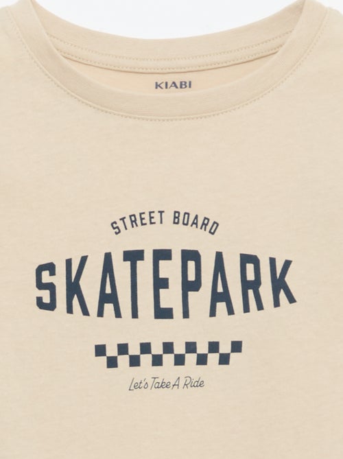 Camiseta estampada con mensaje - Kiabi