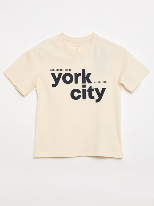 Camiseta estampada con mensaje - Kiabi