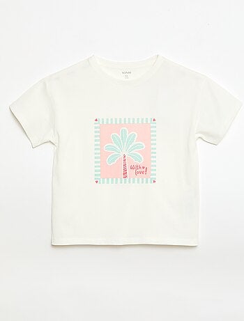 Camiseta estampada con mensaje