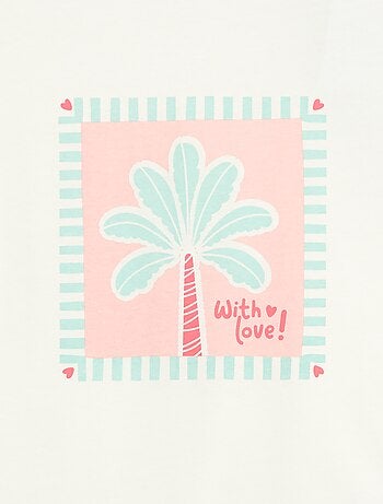 Camiseta estampada con mensaje