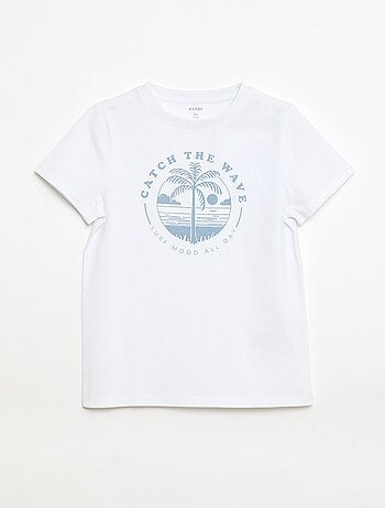 Camiseta estampada con mensaje