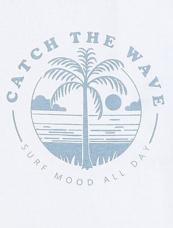 Camiseta estampada con mensaje