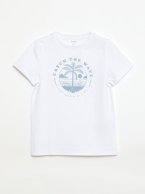 Camiseta estampada con mensaje - Kiabi