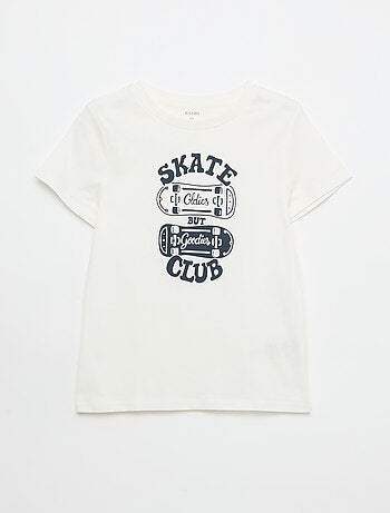 Camiseta estampada con mensaje