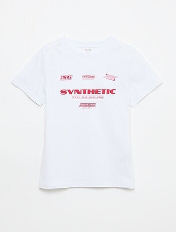 Camiseta estampada con mensaje