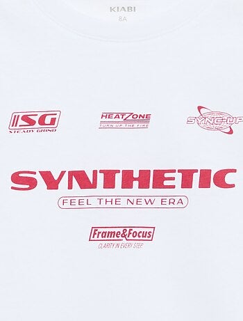 Camiseta estampada con mensaje