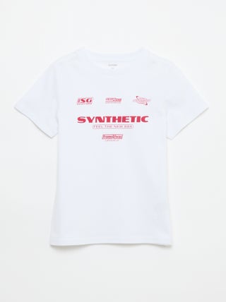 Camiseta estampada con mensaje